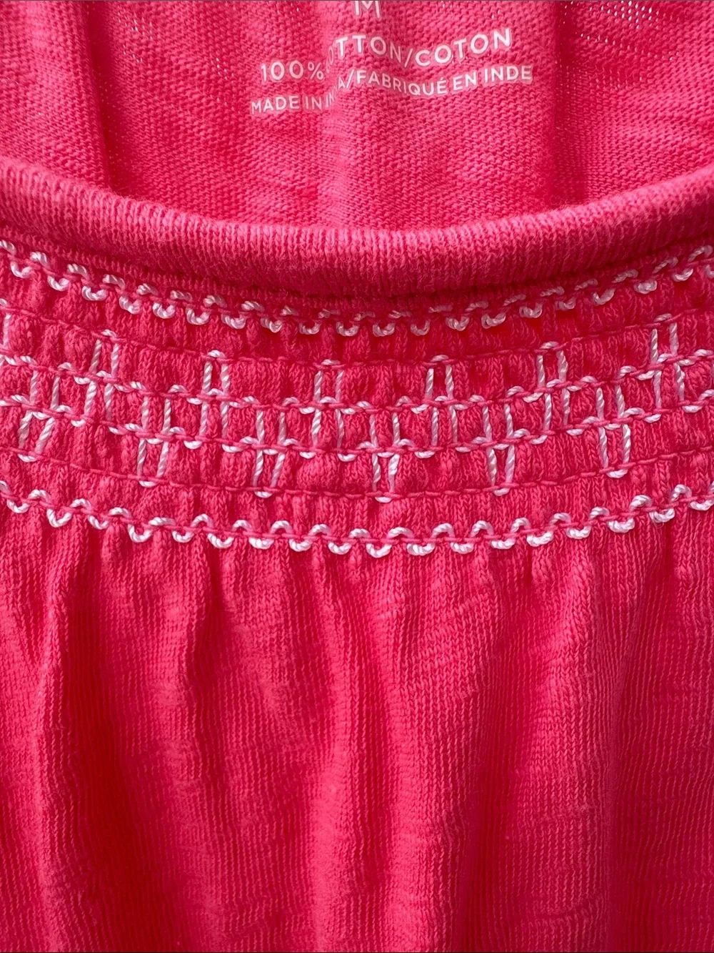 Talbots Coral Pink Scoop Neck Short Sleeve Tee
